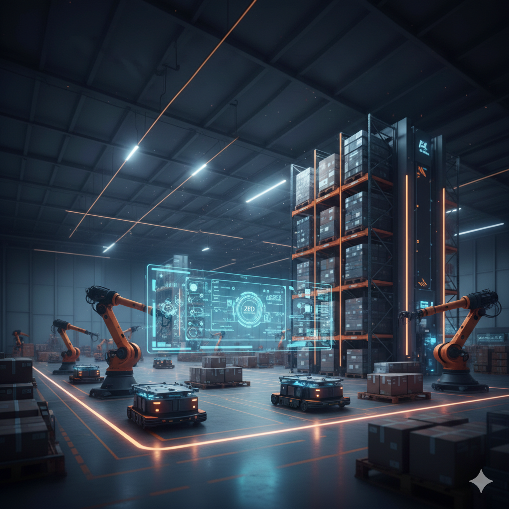 ZED Automation oferă consultanță specializată pentru integrarea WMS cu automatizările din fabrică și depozit. Expertiză în ERP, MES, OPC server, PLC (Siemens, Mitsubishi) și protocoale industriale. Îmbunătățește eficiența operațională și reduce costurile cu soluții Industry 4.0.