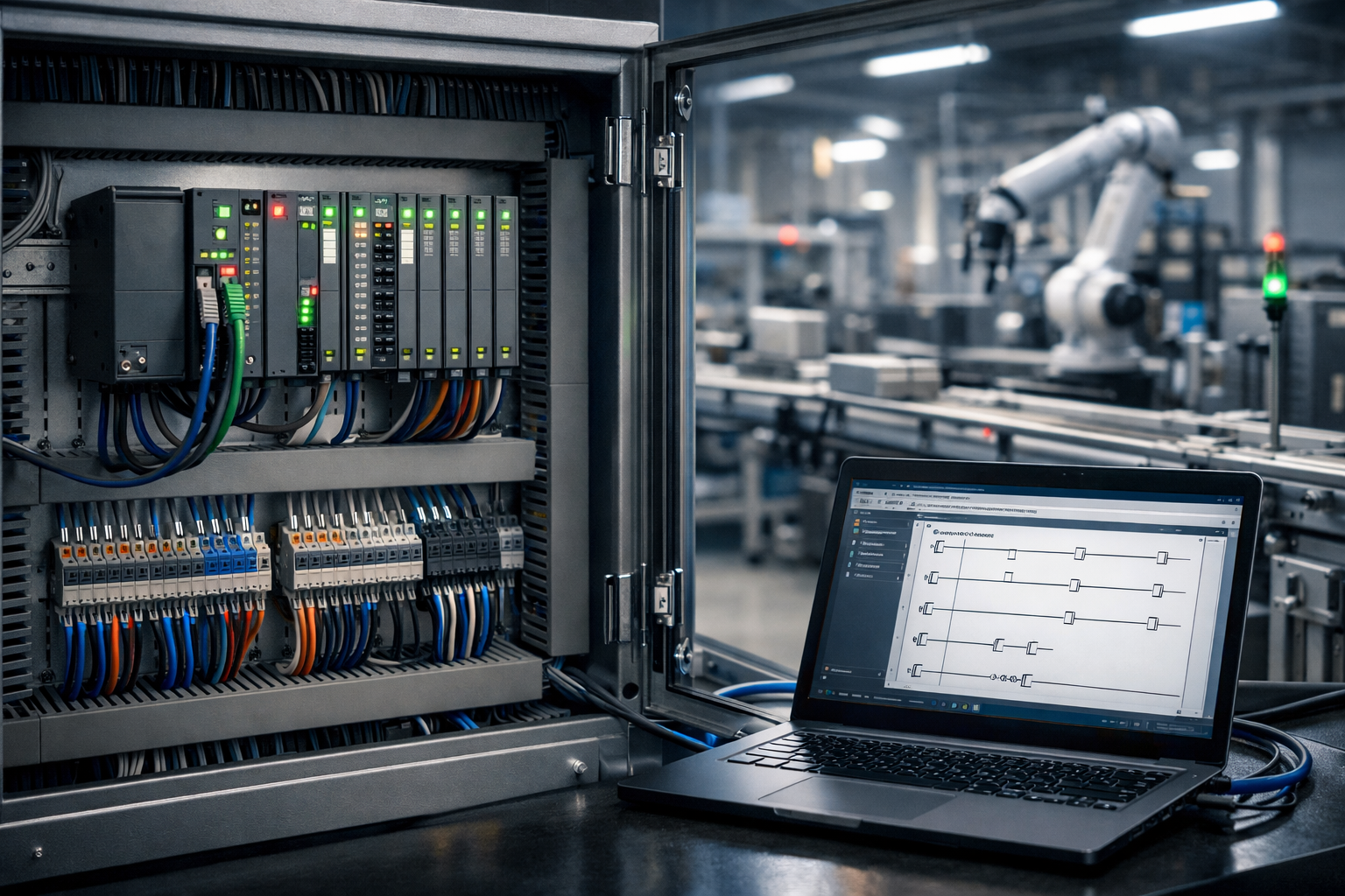 Serivii de programare PLC industrial ZED Automation